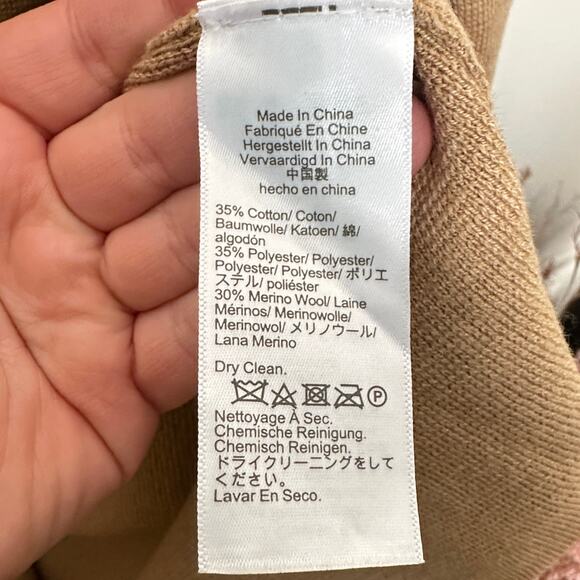 J. CREW Juliette Collarless Sweater Blazer Heather Khaki Camel Tan Sz S {3L3} - Picture 8 of 9